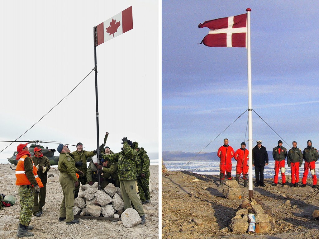 isola Hans contesa tra Canada e Danimarca