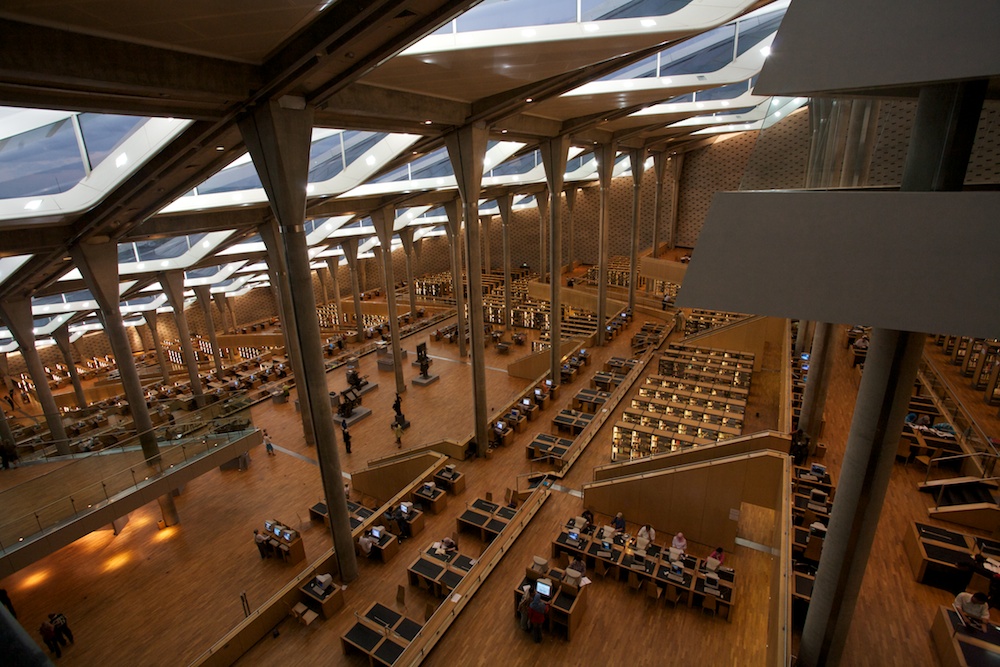 L'odierna Biblioteca Alexandrina 