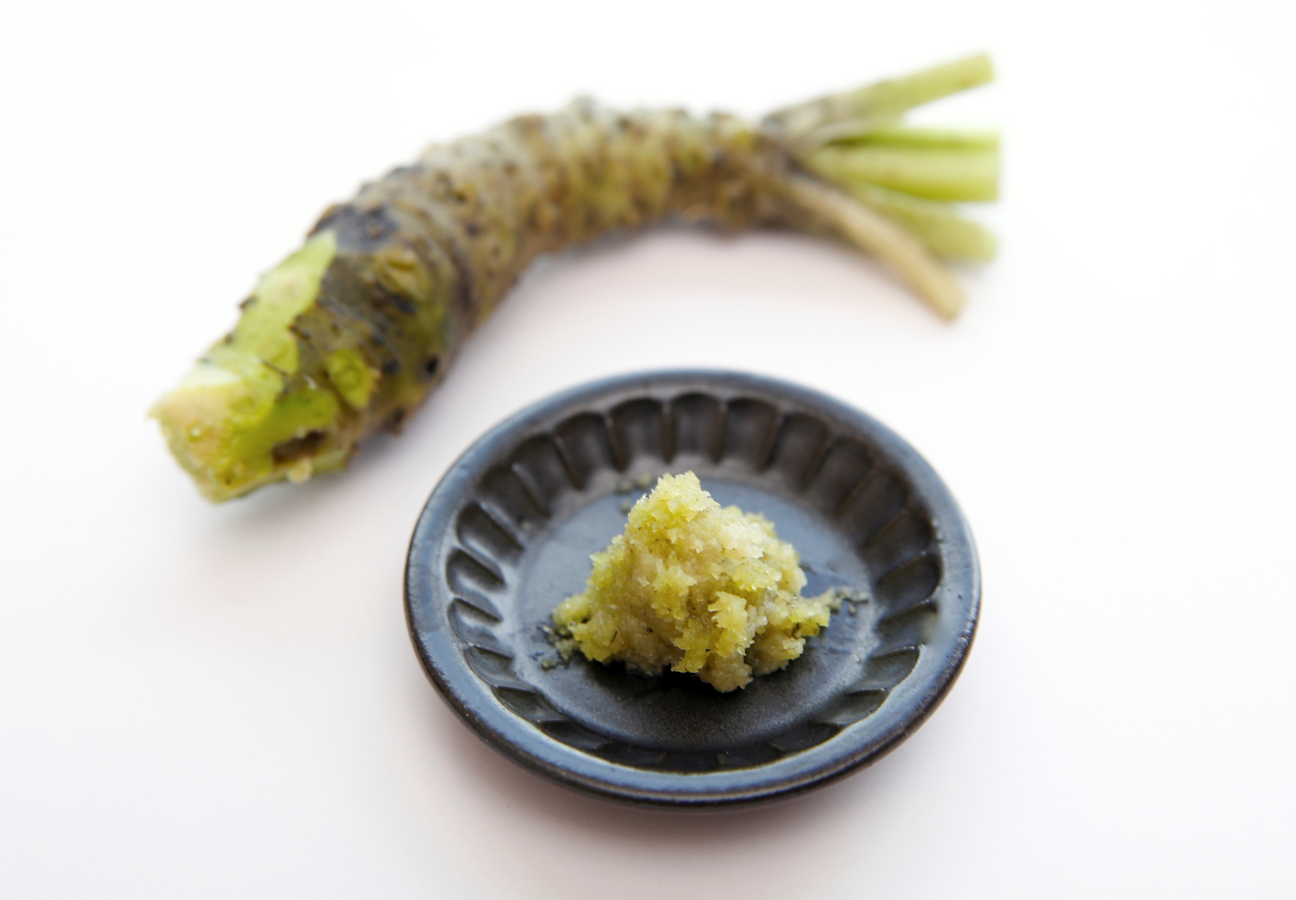 La radice di wasabi grattugiata